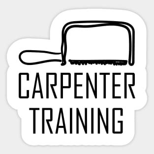 Carpenter carpenter carpenters craftsman saws Sticker